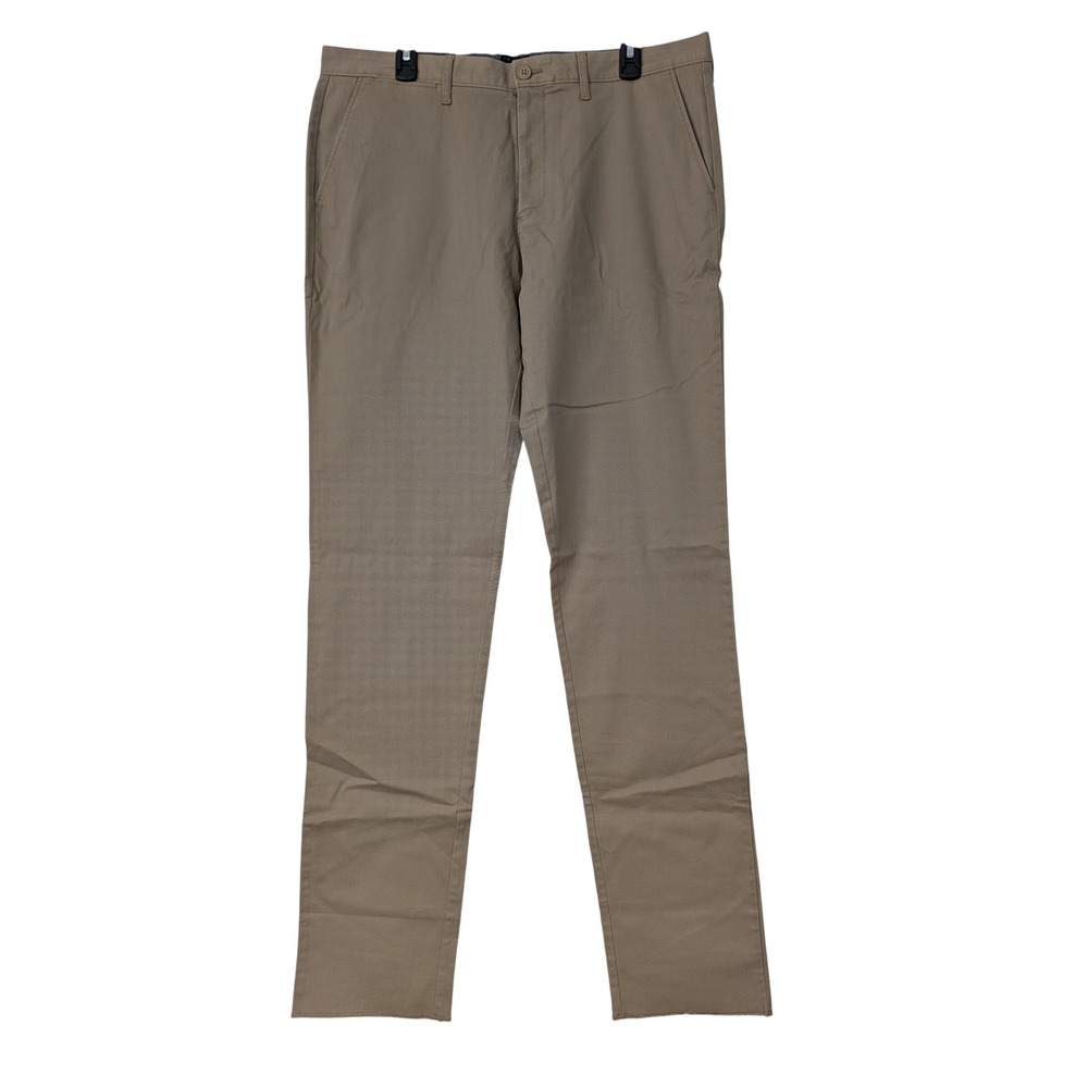 J. Crew 770 Straight Ft Stretch Chino Pants Mens 36 Unhemmed Beige NWT $89 AR886